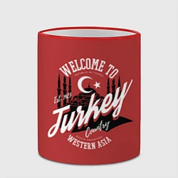 Кружка 3D Турция - Turkey, цвет: 3D-красный кант — фото 2
