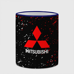 Кружка 3D Mitsubishi Logo auto, цвет: 3D-синий кант — фото 2
