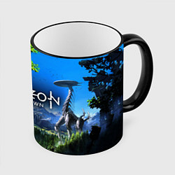Кружка 3D Horizon Zero Dawn Топ, цвет: 3D-черный кант