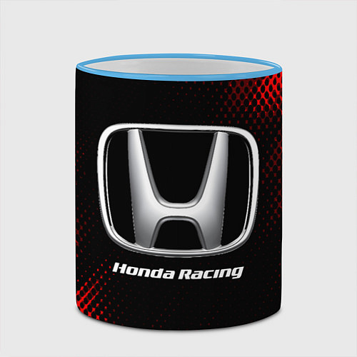 Кружка цветная HONDA RACING Sport Style / 3D-Небесно-голубой кант – фото 2