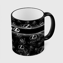 Кружка 3D LEXUS SPORT PATTERN, цвет: 3D-черный кант