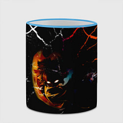 Кружка 3D КЛИНОК РАССЕКАЮЩИЙ ДЕМОНОВ Зеницу Агацума, цвет: 3D-небесно-голубой кант — фото 2