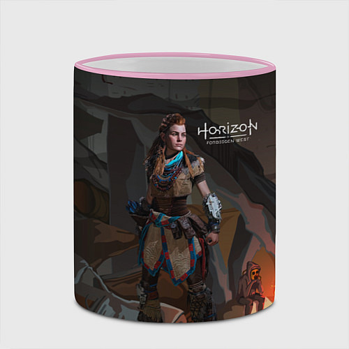 Кружка цветная Aloy art Horizon / 3D-Розовый кант – фото 2