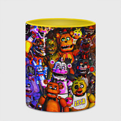 Кружка 3D Fnaf UCN, цвет: 3D-белый + желтый — фото 2