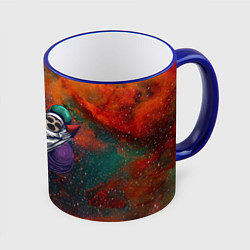 Кружка 3D Космический ленивец Space Sloth, цвет: 3D-синий кант