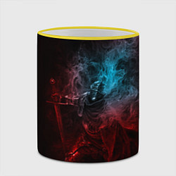 Кружка 3D Погасший рыцарь Elden Ring, цвет: 3D-желтый кант — фото 2