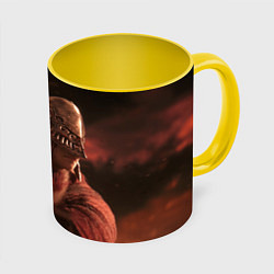 Кружка 3D MALENIA ELDER RING, цвет: 3D-белый + желтый