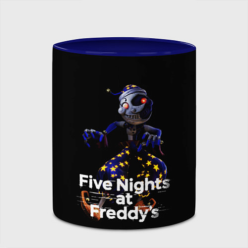 Кружка цветная Five Nights at Freddys: Security Breach воспитател / 3D-Белый + синий – фото 2