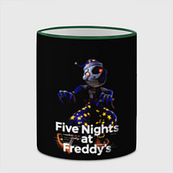 Кружка 3D Five Nights at Freddys: Security Breach воспитател, цвет: 3D-зеленый кант — фото 2