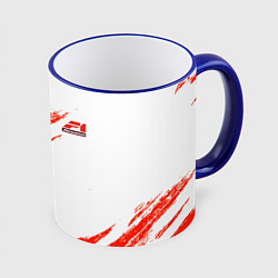 Кружка 3D F1 RED SPORT, цвет: 3D-синий кант