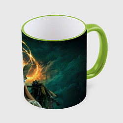 Кружка 3D ELDEN RING FEARLESS, цвет: 3D-светло-зеленый кант