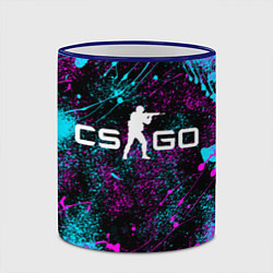 Кружка 3D КС ГО НЕОН CS GO NEON, цвет: 3D-синий кант — фото 2