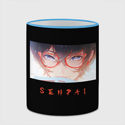 Кружка 3D Senpai art, цвет: 3D-небесно-голубой кант — фото 2