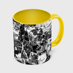 Кружка 3D Berserk pattern, цвет: 3D-белый + желтый