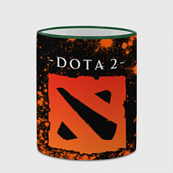Кружка 3D ДОТА 2 Краска, цвет: 3D-зеленый кант — фото 2