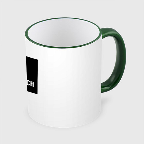 Кружка цветная MALEVICH / 3D-Зеленый кант – фото 1