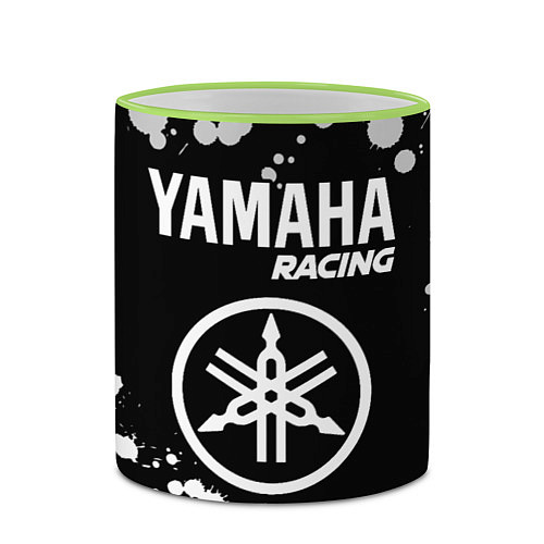 Кружка цветная YAMAHA Racing Краска / 3D-Светло-зеленый кант – фото 2