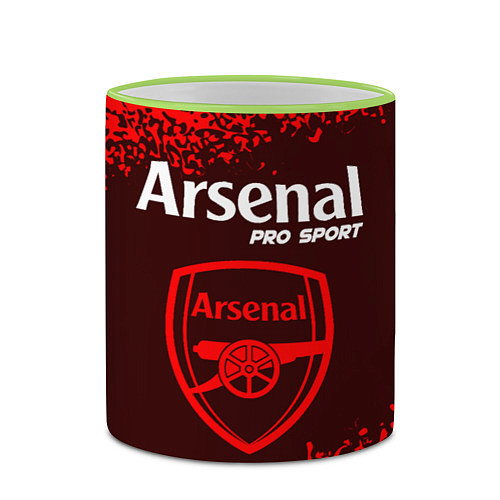 Кружка цветная ARSENAL Pro Sport Спрей / 3D-Светло-зеленый кант – фото 2