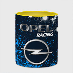 Кружка 3D OPEL Racing Краска, цвет: 3D-белый + желтый — фото 2