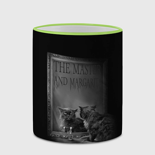 Кружка цветная The Master and Margarita / 3D-Светло-зеленый кант – фото 2