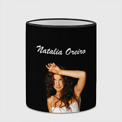 Кружка 3D Natalia Oreiro Наталия Орейро, цвет: 3D-черный кант — фото 2