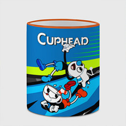 Кружка 3D 2 чашечки cuphead, цвет: 3D-оранжевый кант — фото 2