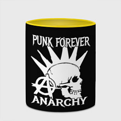 Кружка 3D PUNK FOREVER ANARCHY, цвет: 3D-белый + желтый — фото 2