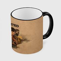 Кружка 3D Uncharted Анчартед, цвет: 3D-черный кант