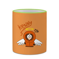 Кружка 3D Южный парк - Кенни Kenny, цвет: 3D-светло-зеленый кант — фото 2
