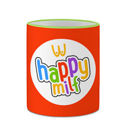 Кружка 3D HAPPY MILF, цвет: 3D-светло-зеленый кант — фото 2
