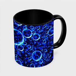 Кружка 3D Пузыри воздуха в воде Pattern, цвет: 3D-белый + черный