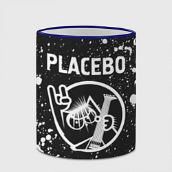 Кружка 3D Placebo - КОТ - Брызги, цвет: 3D-синий кант — фото 2