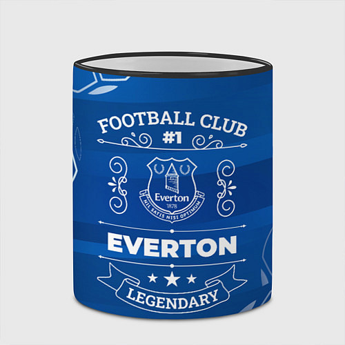 Кружка цветная Everton / 3D-Черный кант – фото 2