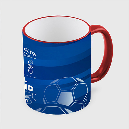 Кружка цветная Real Madrid FC 1 / 3D-Красный кант – фото 1