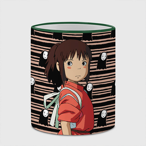 Кружка цветная Sen to Chihiro / 3D-Зеленый кант – фото 2