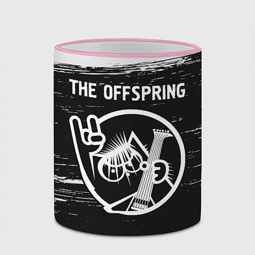 Кружка цветная The Offspring КОТ Краска / 3D-Розовый кант – фото 2