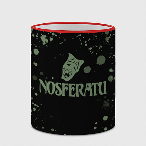 Кружка цветная Носферату The Masquerade Bloodhunt / 3D-Красный кант – фото 2