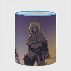 Кружка 3D Торфинн на холме, цвет: 3D-небесно-голубой кант — фото 2