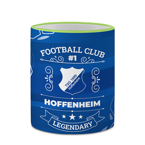 Кружка цветная Hoffenheim Football Club / 3D-Светло-зеленый кант – фото 2