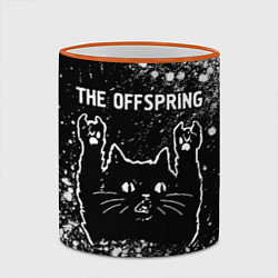 Кружка 3D The Offspring Rock Cat, цвет: 3D-оранжевый кант — фото 2