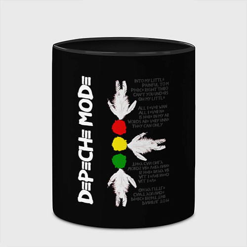 Кружка цветная DEPECHE MODE ELECTRONIC MUSIC / 3D-Белый + черный – фото 2