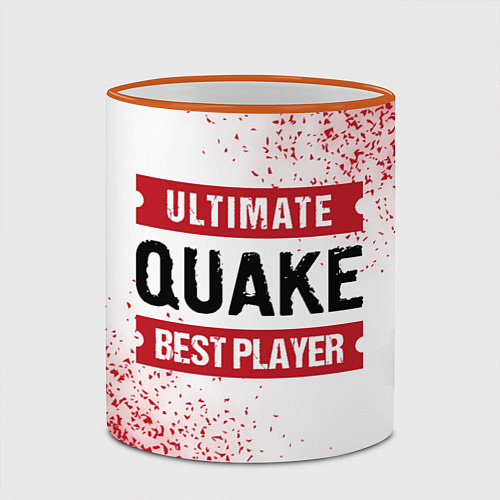 Кружка цветная Quake Ultimate / 3D-Оранжевый кант – фото 2