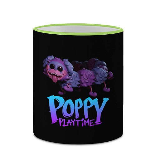 Кружка цветная POPPY PLAYTIME PJ Pug-a-Pillar / 3D-Светло-зеленый кант – фото 2