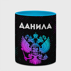 Кружка 3D Данила Россия, цвет: 3D-белый + небесно-голубой — фото 2