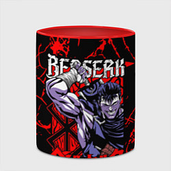 Кружка 3D БЕРСЕРК BERSERK GUTS, цвет: 3D-белый + красный — фото 2