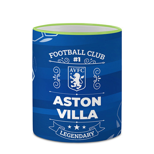 Кружка цветная Aston Villa FC 1 / 3D-Светло-зеленый кант – фото 2