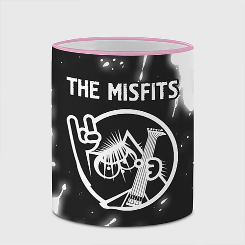 Кружка цветная The Misfits КОТ Краска / 3D-Розовый кант – фото 2