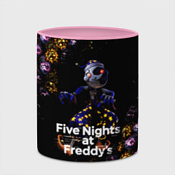 Кружка 3D Five Nights at Freddys Луна паттерн, цвет: 3D-белый + розовый — фото 2