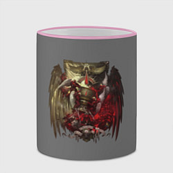 Кружка 3D Blood Angels symbol, цвет: 3D-розовый кант — фото 2