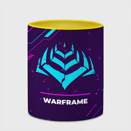 Кружка цветная Warframe Gaming Neon / 3D-Белый + желтый – фото 2